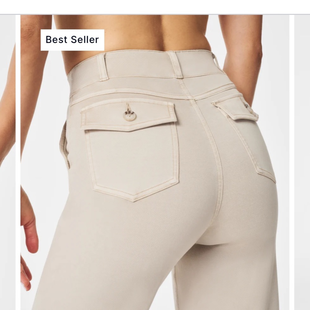 Spanx wide leg pant slightly cropped